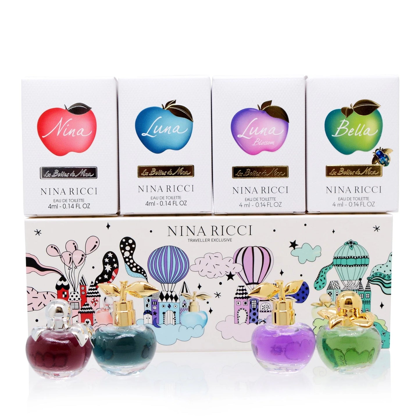 Nina Ricci Mini Set 4pc 0.14 Edt L