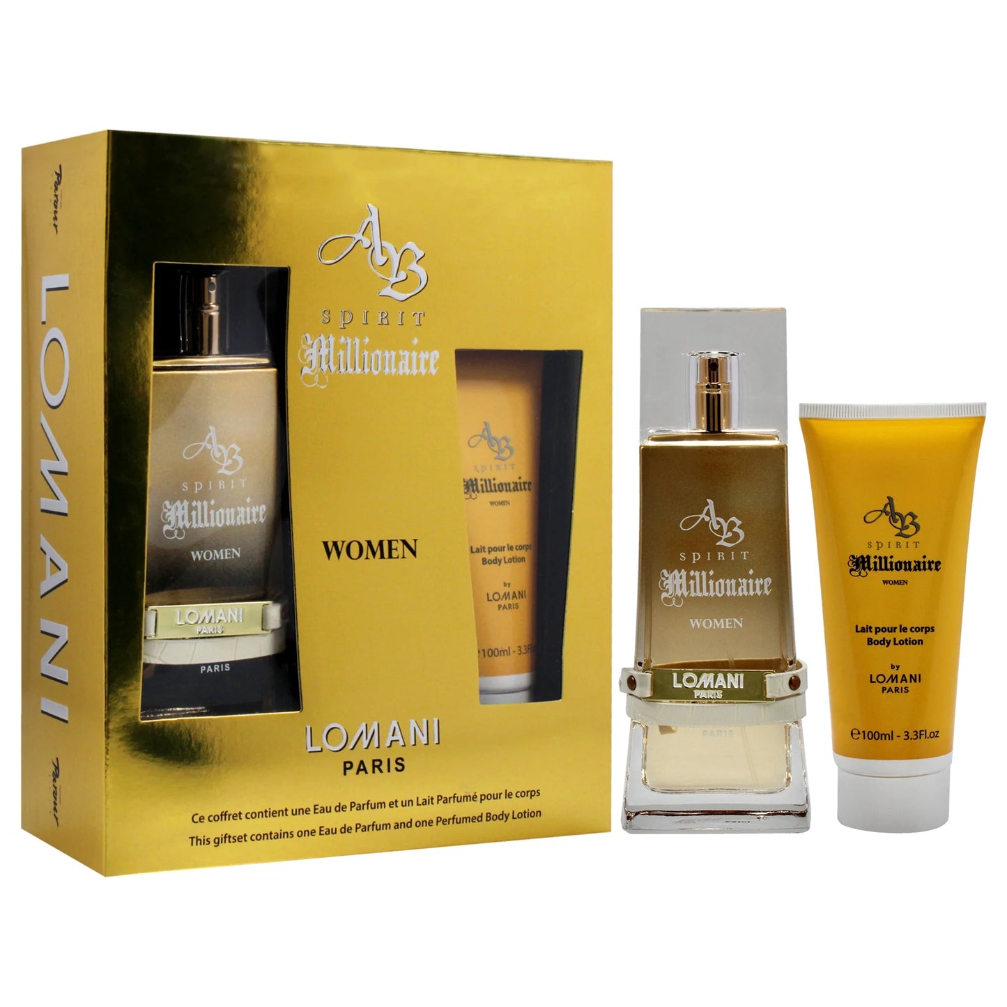 Lomani Set 2pcs Spirit Millionaire 3.3 Edp L