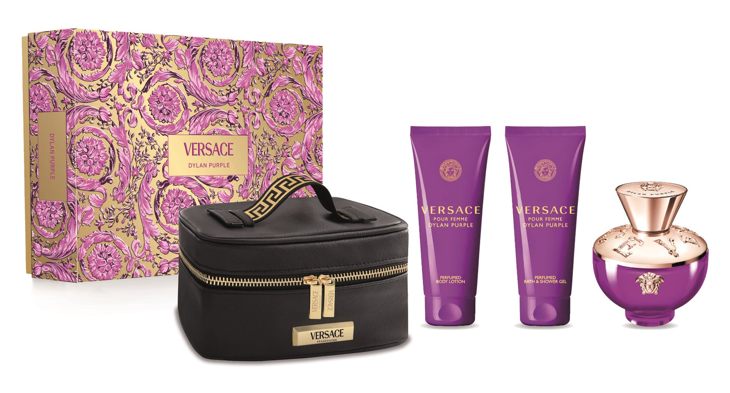 Versace Set Dylan Purple 4pc Edp L