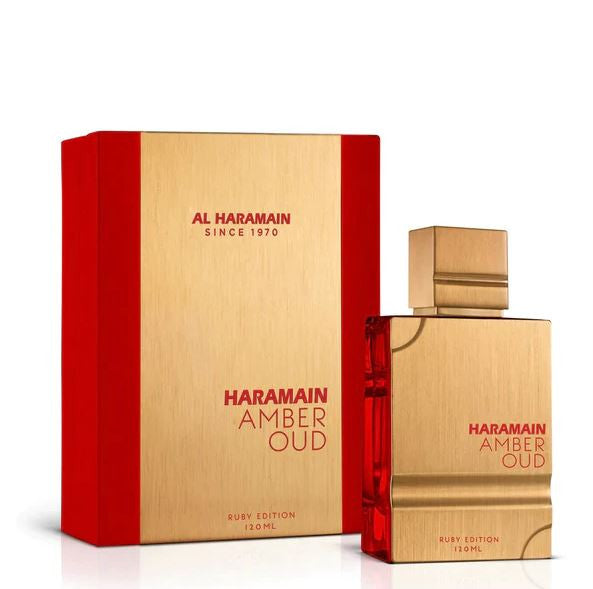 Al hot Haramain Amber Oud Ruby Edition 4.0 / 4 oz 120 ml EDP Spray -Brand New No Box