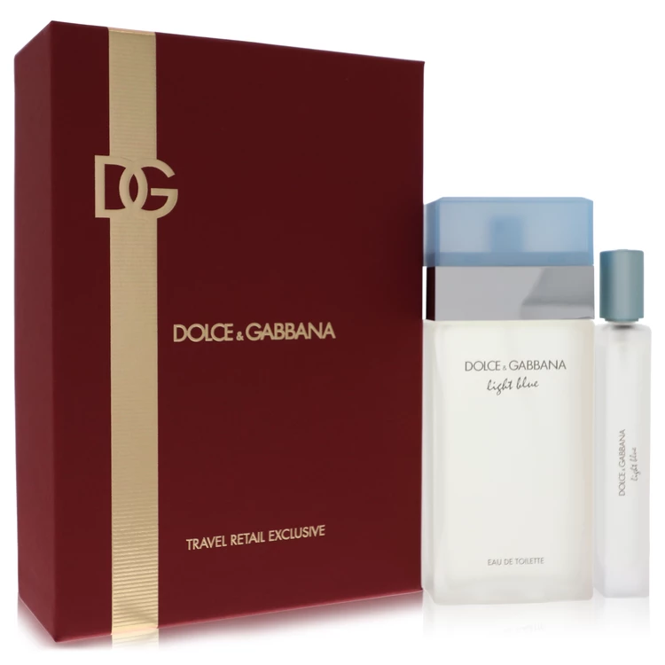 Dolce Gabbana Travel Set Light Blue 2pc 3.4 Edt L