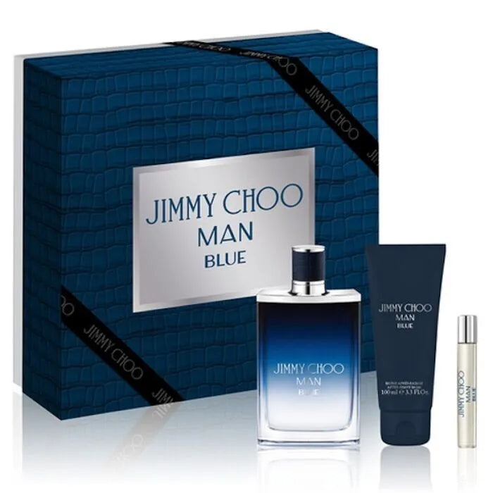 Jimmy Choo Set Man Blue 3p 3.4 Edt M Best Perfumes Miami
