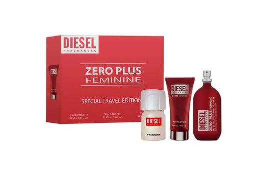 Diesel Set Zero Plus Red Feminine 3pcs 2.5 Edt L