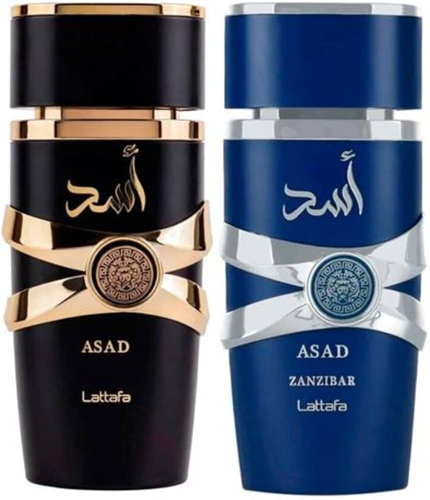 Lattafa Set Duo Asad and Asad Zanzibar 2pc 3.4 Edp M