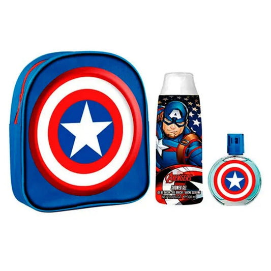 Captain America Backpack Set 3pc 1.7 Edt M