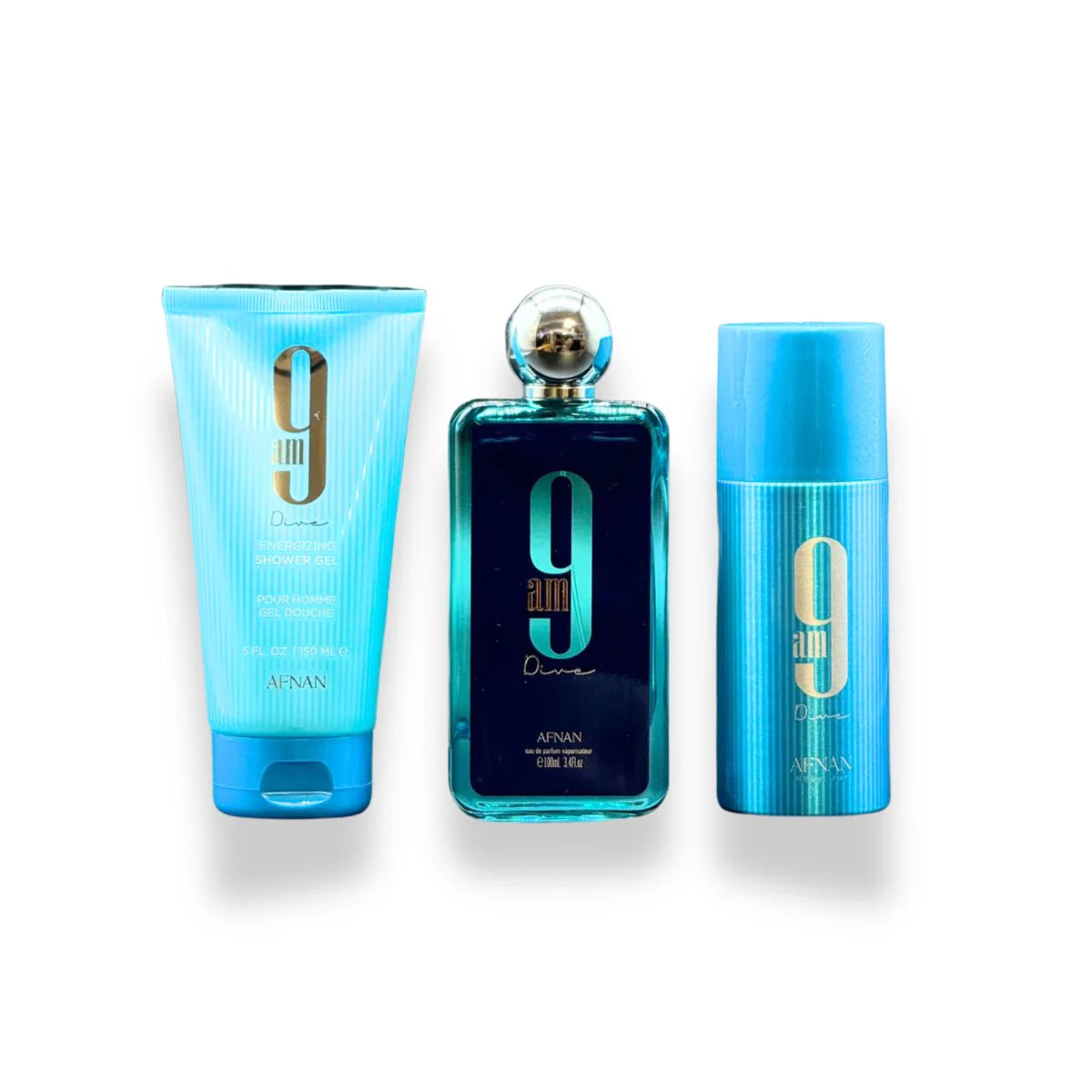 Afnan 9am Dive Set 3pc 3.4 Edp M