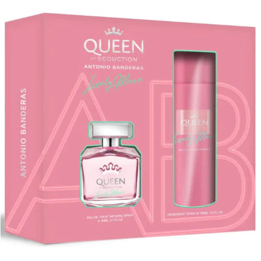 Antonio Banderas Queen of Seduction Lively Muse 2pc Set 2.7 Edt L