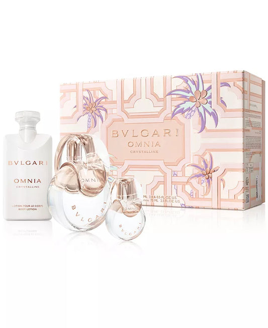 Bvlgari Set Omnia Crystalline 3pc 3.4 Edt L