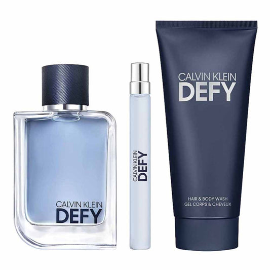 Calvin Klein Set Defy 3pc 3.4 Edt M