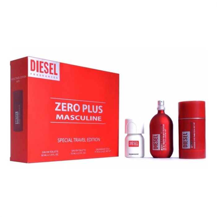 Diesel Set Zero Plus Red 3pc 2.5 Edt M