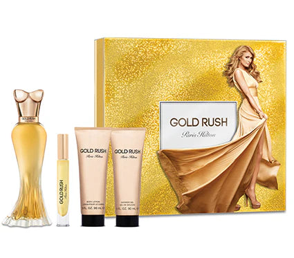 Paris Hilton Set Gold Rush 3.4 Edp 4pc L