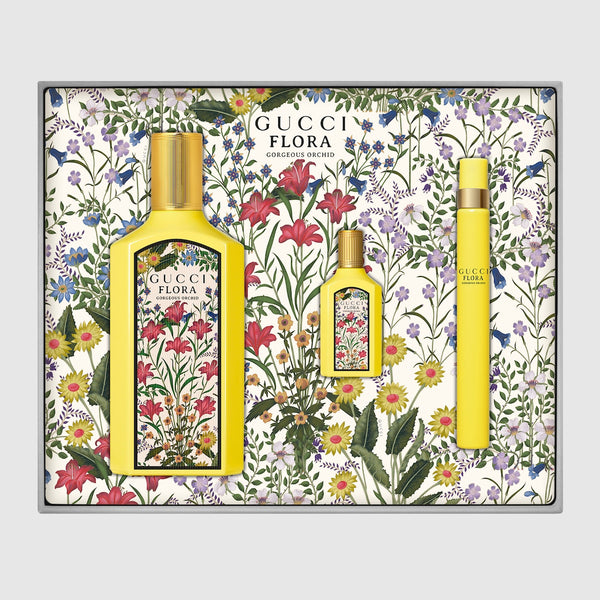 Gucci Set Flora Gorgeous Orchid 3pc 3.3 Edp L – Best Perfumes Miami