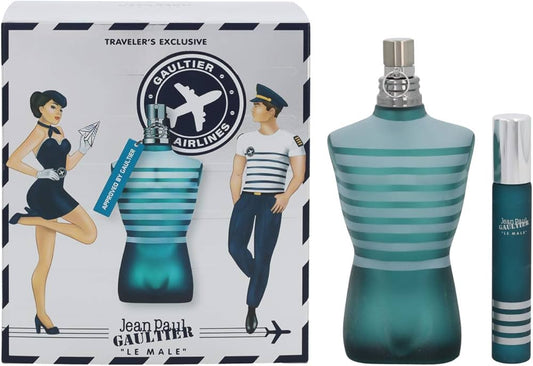 Jean Paul Gaultier Travel Set Le Male 2pc 2.5 Edt M