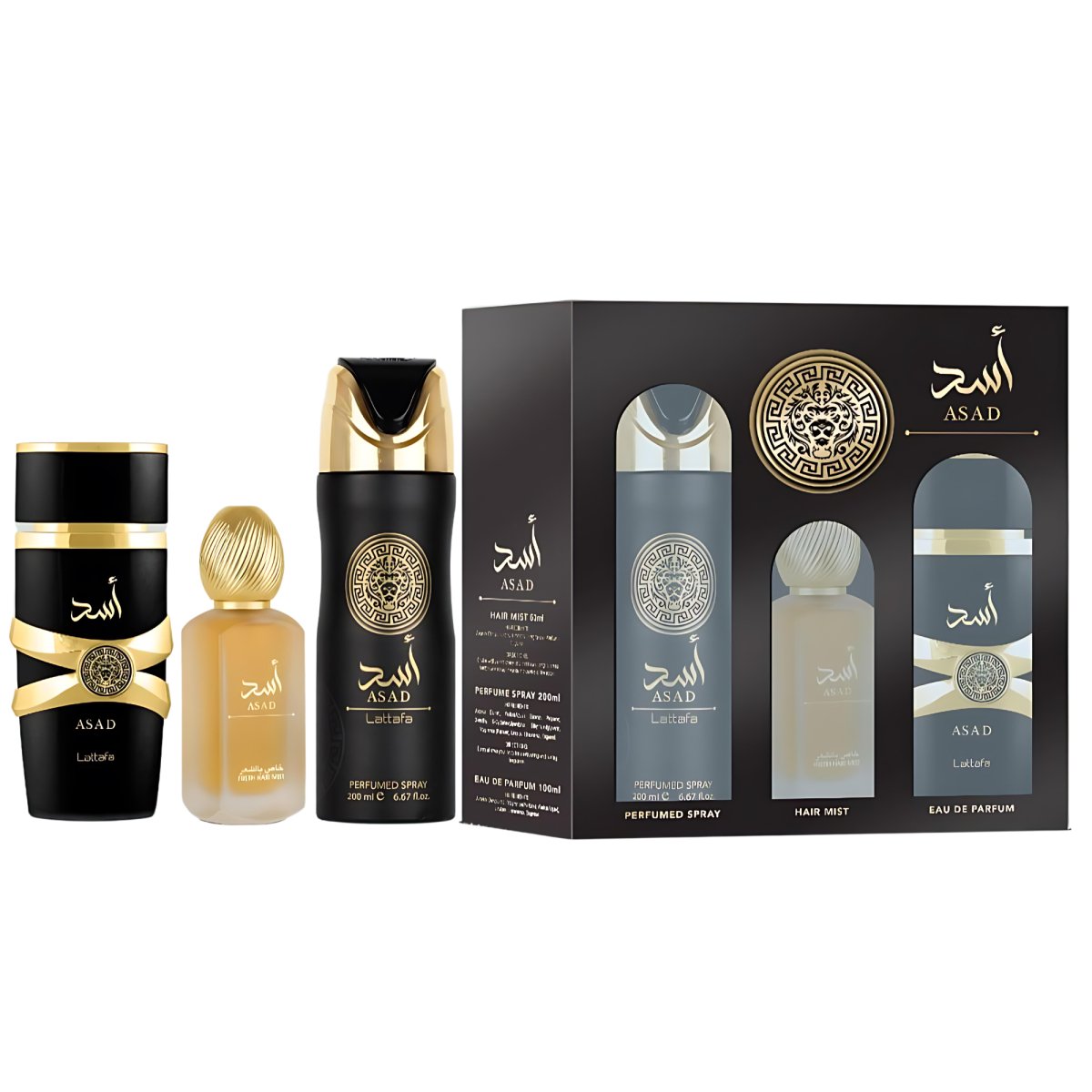 Lattafa Set Asad 3pc Edp M – Best Perfumes Miami