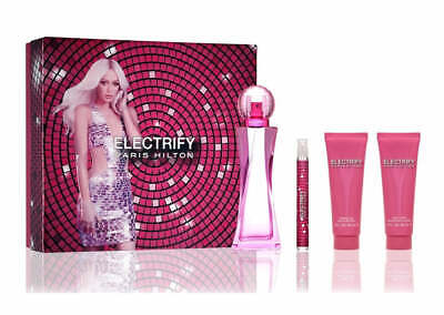 Paris Hilton Electrify 4pc Set 3.4 Edp L