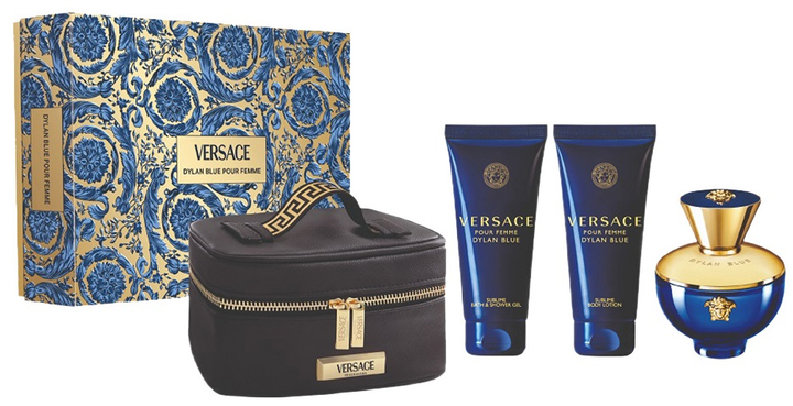 Versace Set Dylan Blue 4pc 3.4 Edp L