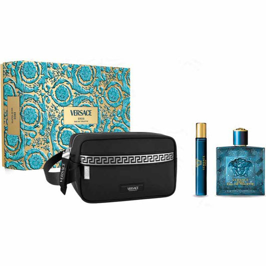 Versace Set Eros 3pcs 3.4 Edt M